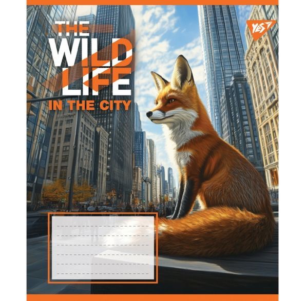 Зошит учнівський загальний Yes The wild in the city А5 48 аркушів лінія ( 5шт ) 767769 фото