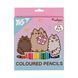 Олівці кольорові Yes 24 кол. "Pusheen. Stormy and Pip" 290741 фото 1