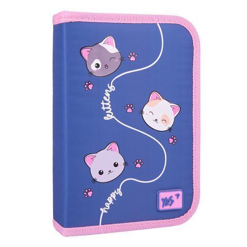 Пенал твердий YES одинарний з двома клапанми HP-04 Meow-Meow 533623 фото