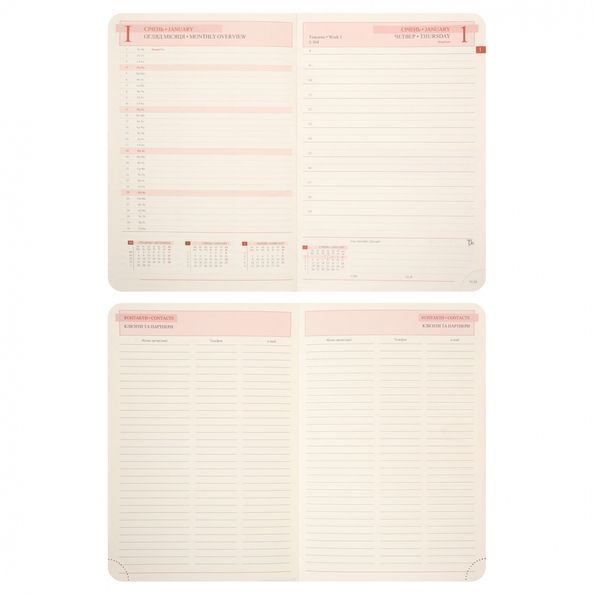 Щоденник А5 Leo Planner датований 2026 "Enigma", м'який, чорний, 368 сторінок 252700 фото