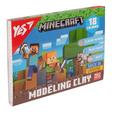 Пластилін Yes, 18 кол., 360г "Minecraft" 540678 фото
