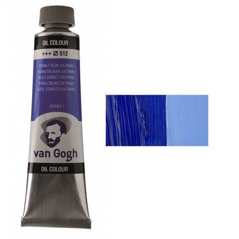 Фарба олійна VAN GOGH, (512) Кобальт синій (ультрамарин), 40 мл, Royal Talens 8712079219536 фото
