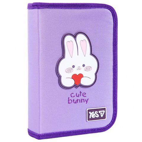 Пенал твердий Yes одинарний з двома клапанами Cute Bunny HP-04 533740 фото