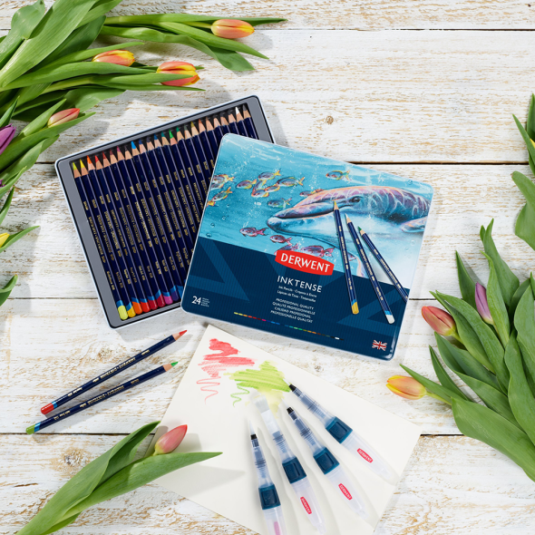 Чорнильні олівці Inktense 24кол Derwent 5028252187046 фото
