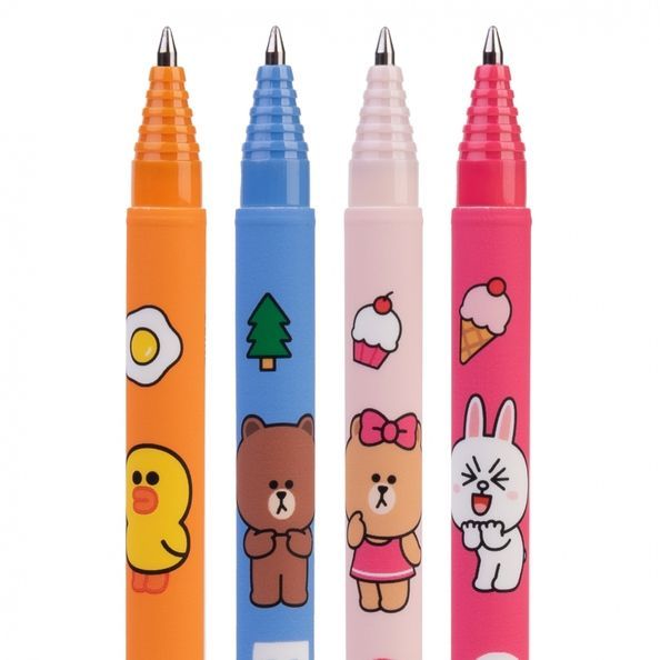 Ручка гелева пиши-стирай Yes Line Friends 0,5 мм синя 420377 фото