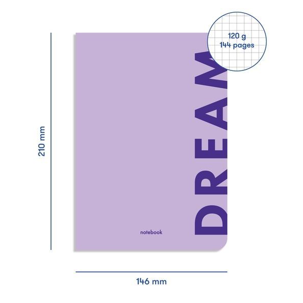 Блокнот "Dream" фіолетовий orner-1290 фото