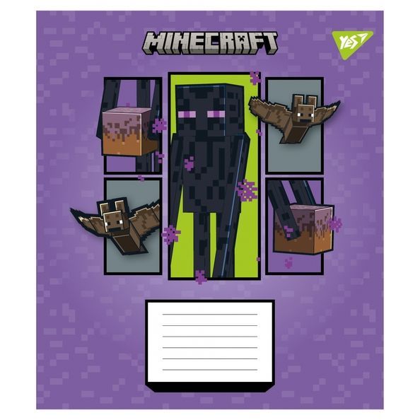 А5/18 кл. Yes Minecraft Arrows, зошит учнівський шкільний (5шт.) 767573 фото