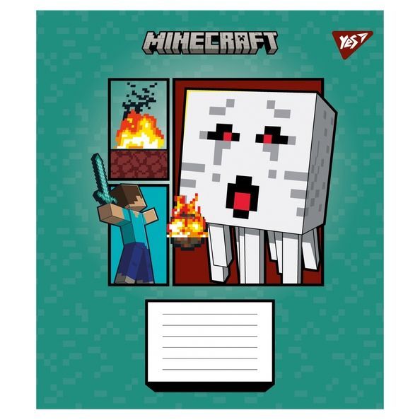 А5/18 кл. Yes Minecraft Arrows, зошит учнівський шкільний (5шт.) 767573 фото
