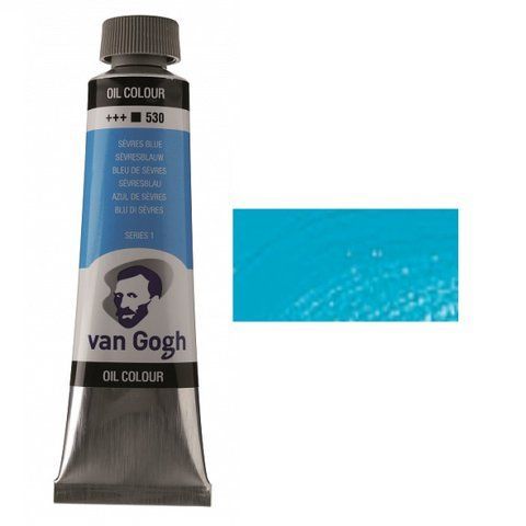 Фарба олійна VAN GOGH, (530) Севрський блакитний, 40 мл, Royal Talens 8712079219550 фото