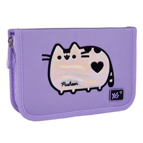 Пенал твердий YES одинарний з двома клапанами HP-04 Pusheen Shiny 533628 фото