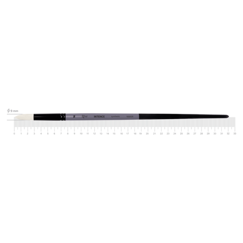 Пензель синтетика кругла загострена INTENSE 1668SR №16 довга ручка ROSA 4823098534778 фото