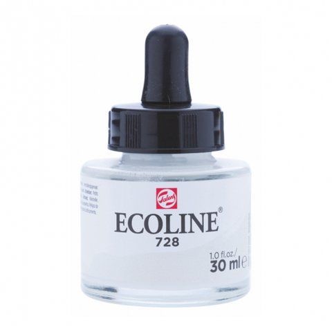 Фарба акварельна рідка Ecoline (728) Сіра тепла світла 30 мл Royal Talens 8712079407506 фото