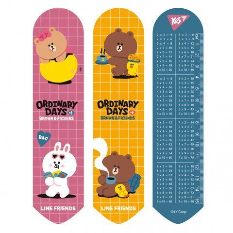 Закладинка 2D Yes "Line Friends brown" 708137 фото