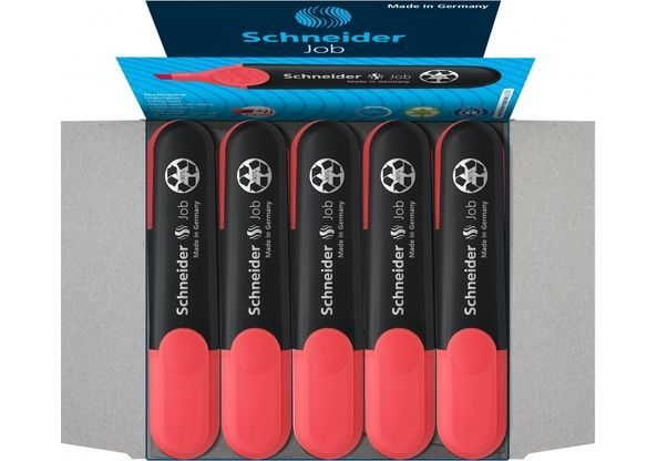 Маркер текстовиділювач SCHNEIDER JOB 1-4,5 мм, червоний S1502 фото