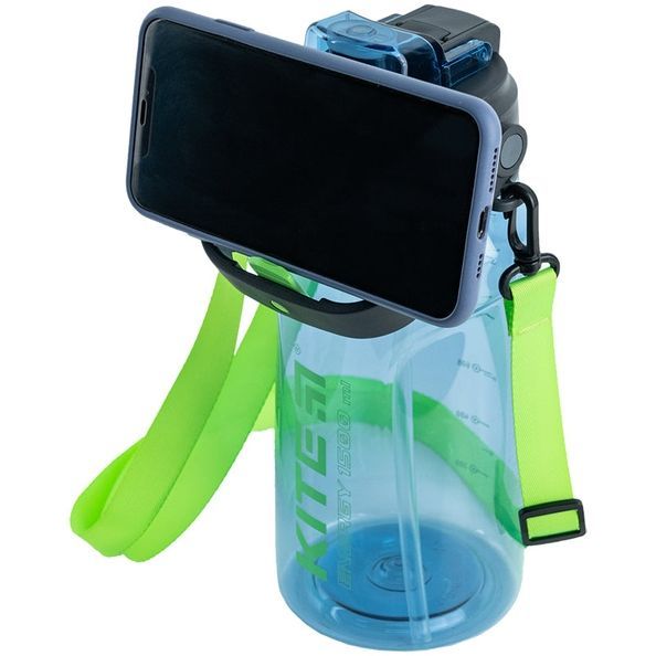 Пляшечка для води Kite K24-1202-1, 1500 мл, синя &nbsp;K24-1202-1 фото