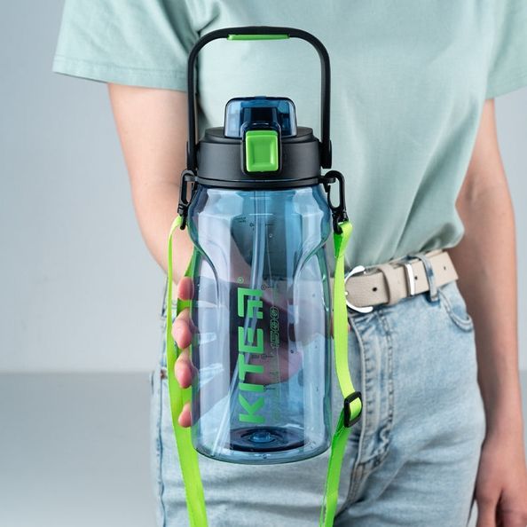 Пляшечка для води Kite K24-1202-1, 1500 мл, синя &nbsp;K24-1202-1 фото