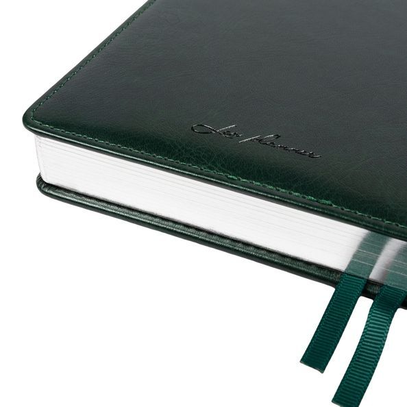 Щоденник діловий А5 Leo Planner датований 2027 "Whisky", твердий, зелений, 368 сторінок 252755 фото