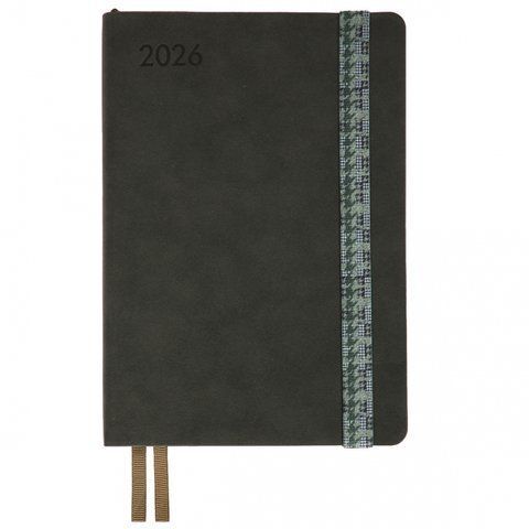 Щоденник А5 Leo Planner датований 2026 "Polo", м'який, графітовий, 368 сторінок 252694 фото