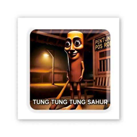 Об'ємна 3D наліпка "Tung Tung Sahur" SX-309 фото