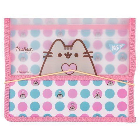 Папка для зошитів Yes пласт. на резинці В5 "Pusheen. Heart" 492209 фото