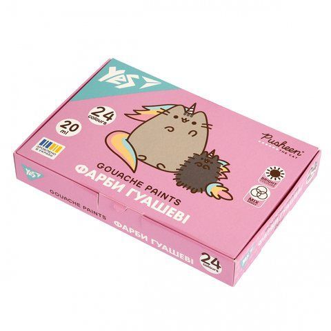 Фарби гуашеві Yes Pusheen 24 кол. 20 мл 230404 фото