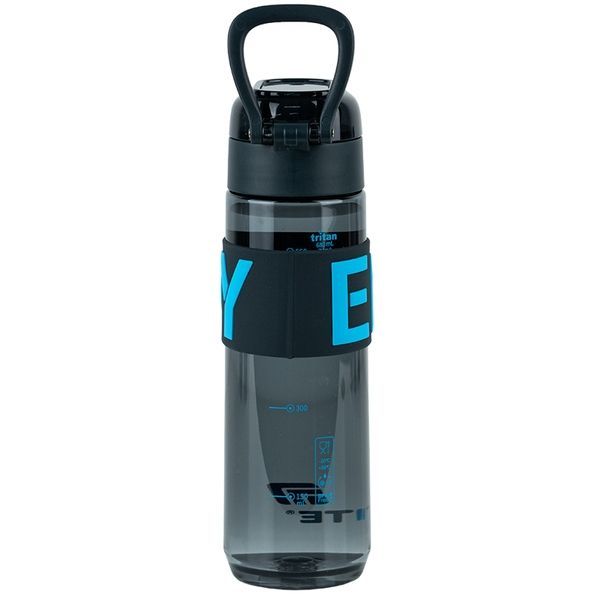 Пляшечка для води Kite K25-1233-2, 680 мл, чорно-блакитна K25-1233-2 фото