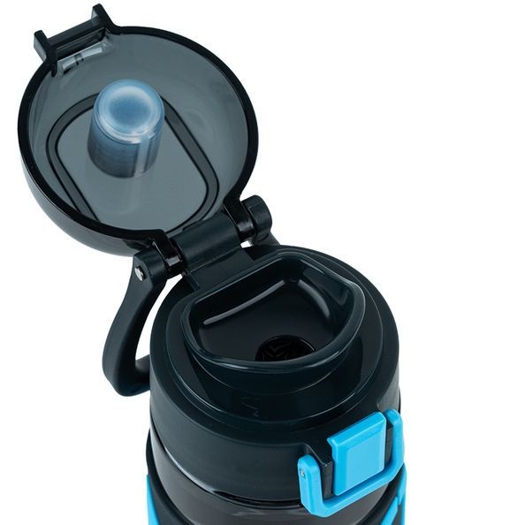 Пляшечка для води Kite K25-1233-2, 680 мл, чорно-блакитна K25-1233-2 фото