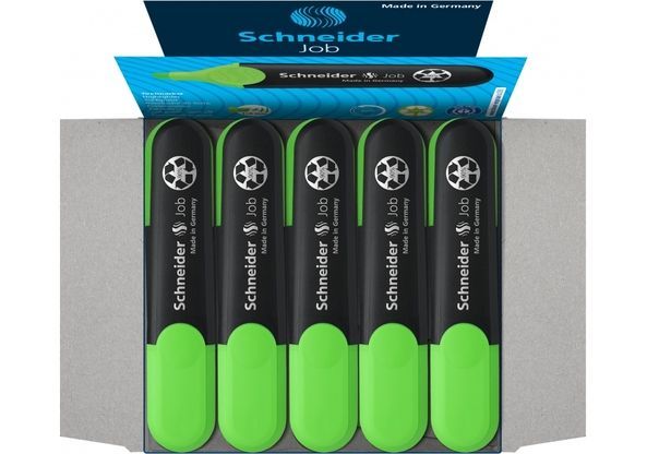 Маркер текстовиділювач SCHNEIDER JOB 1-4,5 мм, зелений S1504 фото