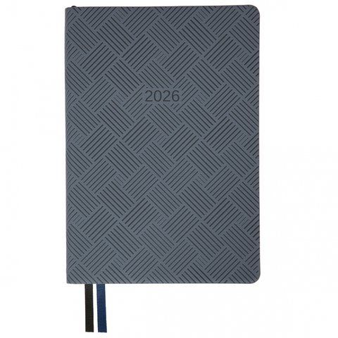 Щоденник А5 Leo Planner датований 2026 "Urban", м'який, сірий, 368 сторінок 252692 фото