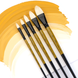 Пензель щетина овальна AMBER 2306FR №6 довга ручка ROSA 4823098533429 фото 3