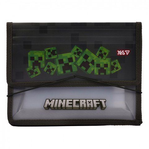 Папка для зошитів Yes пласт. на резинці В5 "Minecraft.Creepers" 492360 фото