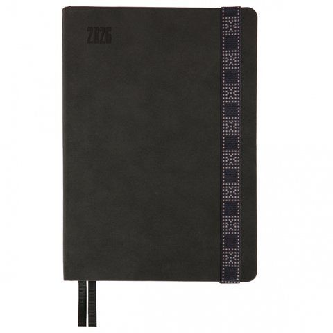 Щоденник А5 Leo Planner датований 2026 "Voyage", м'який, графітовий, 368 сторінок 252695 фото