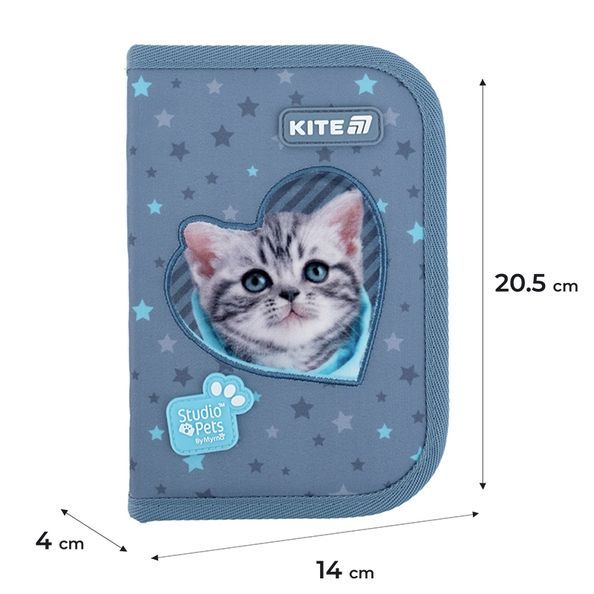Пенал з наповненням Kite Studio Pets SP25-622H-3, 1 відділення, 2 відвороти SP25-622H-3 фото