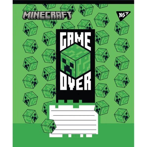 А5/18 кл. Yes Minecraft Walls, зошит учнівський шкільний (5шт.) 767566 фото