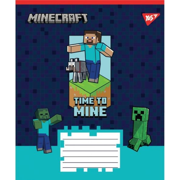 А5/18 кл. Yes Minecraft Walls, зошит учнівський шкільний (5шт.) 767566 фото