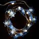 Електрогір. Yes! Fun на мідн. дроті "Сніжинки", 20 LED, тепл. біл., 2,2 м, стат.св. на батар. 801212 фото 3