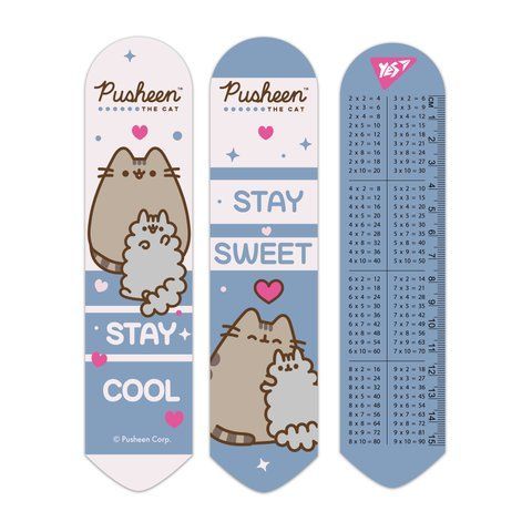Закладка 2D Yes "Pusheen", рожево-блакитний 708340 фото