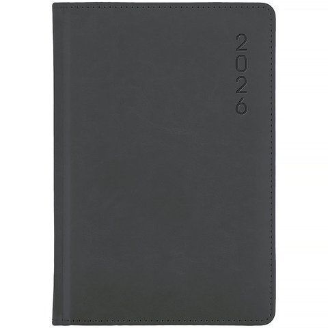 Щоденник 2026 Classic Lux, 145*210, слп/т сірий 8844-26-3-A фото