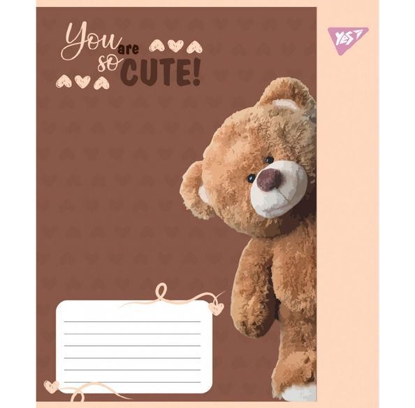 Зошит учнівський загальний Yes You are cute А5 48 аркушів лінія ( 5шт ) 767901 фото