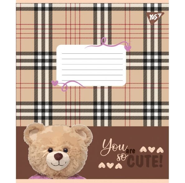 Зошит учнівський загальний Yes You are cute А5 48 аркушів лінія ( 5шт ) 767901 фото