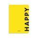 Блокнот "Happy" желтый orner-1292 фото 1