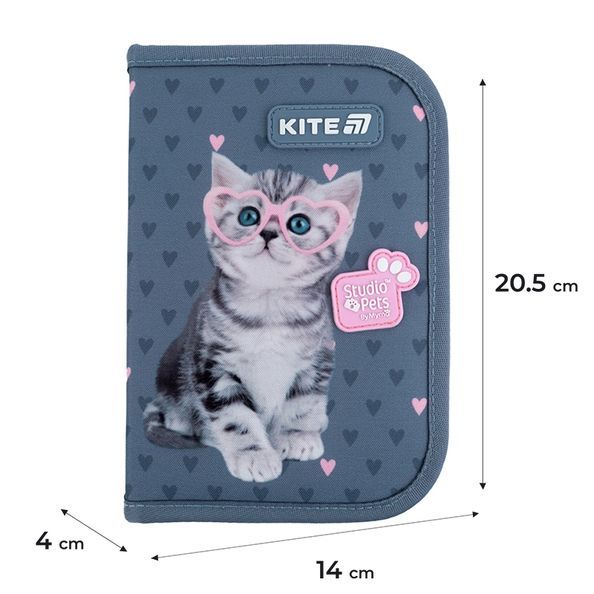 Пенал з наповненням Kite Studio Pets SP25-622H-1, 1 відділення, 2 відвороти SP25-622H-1 фото