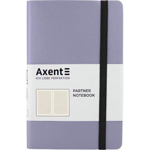 Книга записна Partner Soft, 125*195, 96арк, кліт, срібляста 8206-34-A фото