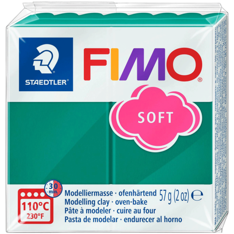 Пластика для біжутерії Soft Смарагдова зелена 57г Fimo 4006608809713 фото