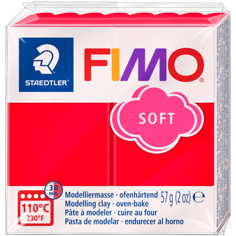 Пластика для біжутерії Soft Індійська червона 57г Fimo 4006608809492 фото
