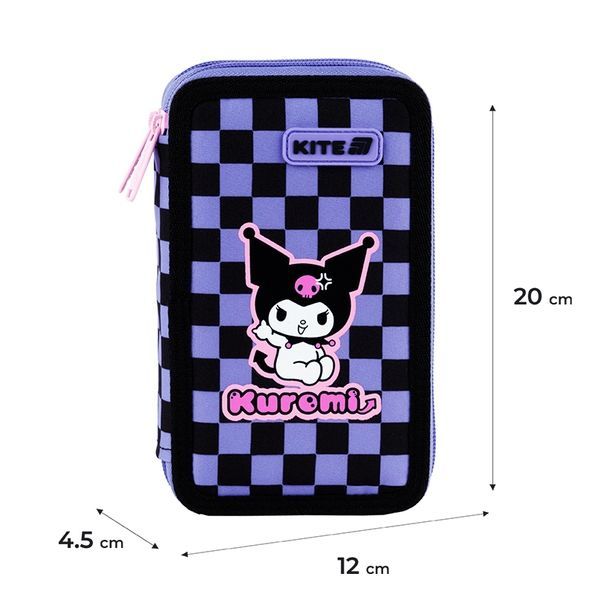 Пенал без наповнення Kite Kuromi HK25-623, 2 відділення HK25-623 фото