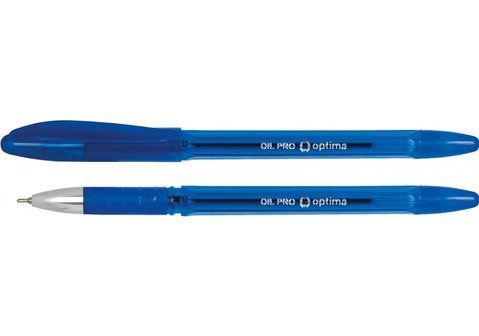 Ручка масляна Optima OIL PRO синя O15616-02 фото