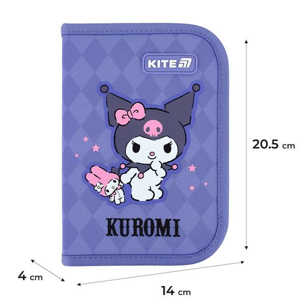 Пенал без наповнення Kite Kuromi HK25-621-2, 1 відділення, 1 відворот HK25-621-2 фото