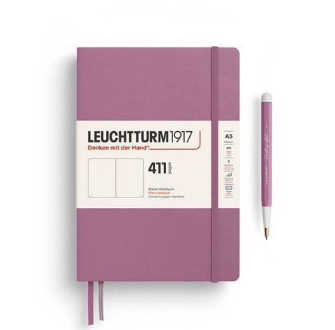 Блокнот Leuchtturm1917, Середній, Dusty Rose, Чисті аркуші, 411 арк. 372921 фото