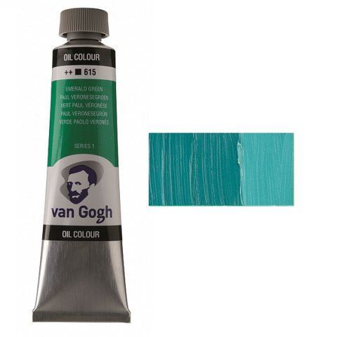 Фарба олійна VAN GOGH, (615) Смарагдовий, 40 мл, Royal Talens 8712079219642 фото